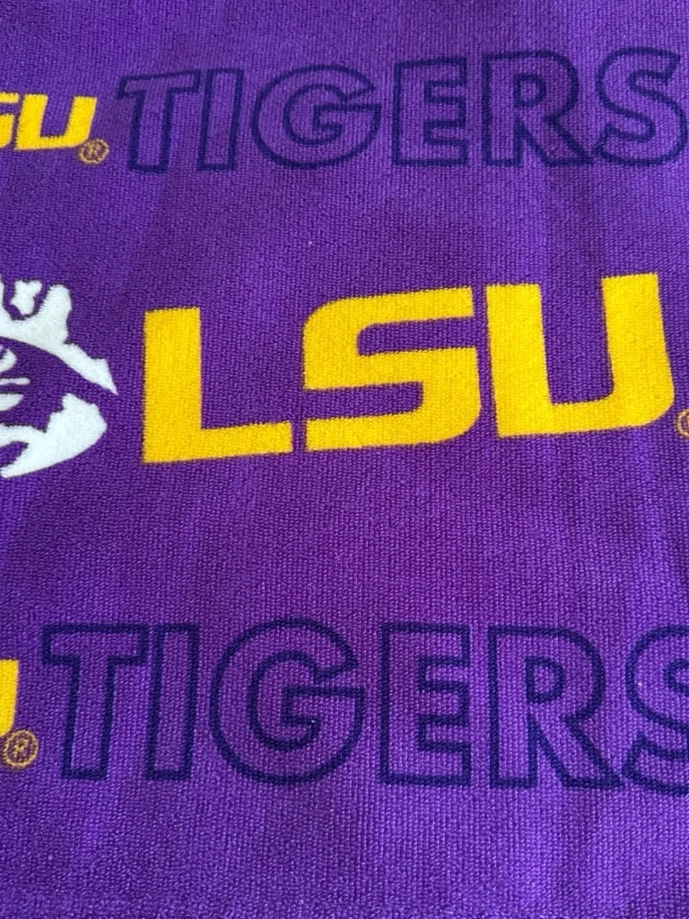 LSU Tigers Team Towel - Purple & Gold